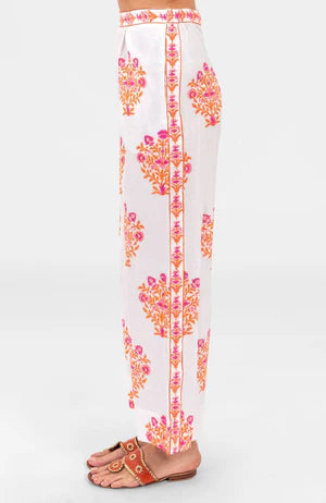 Pink and Orange Floral Pants