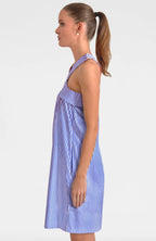 Crisscross Pinstripe Dress