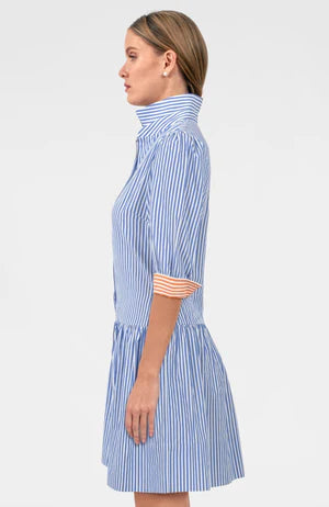 So Sweet Striped Periwinkle Dress