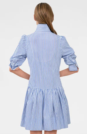 So Sweet Striped Periwinkle Dress