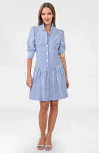 So Sweet Striped Periwinkle Dress