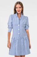 So Sweet Striped Periwinkle Dress