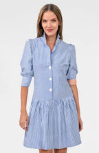 So Sweet Striped Periwinkle Dress